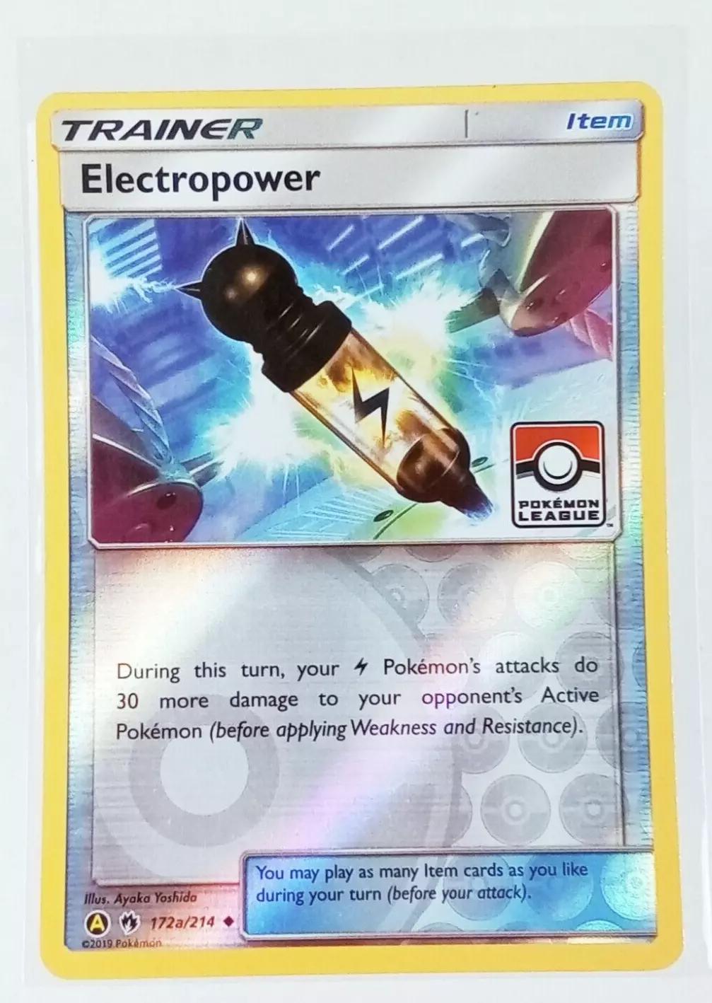 Lost Thunder Electropower [League] Pokémon card